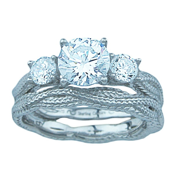 Glitzs Jewels Sterling Silver Celtic Design Ring 9mm Choose Your Color Glitzs Jewels Sterling Silver Celtic Design Ring 9mm Choose Your Color